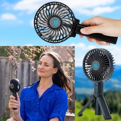 Prenosni mini ventilator 2-v-1 za polnjenje | HANDCOLIO