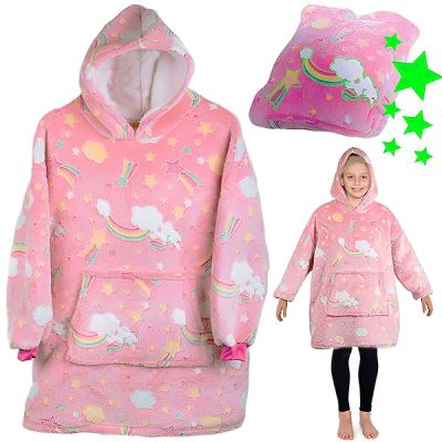 Otroški pulover in odeja s kapuco iz flisa | KIDHUG